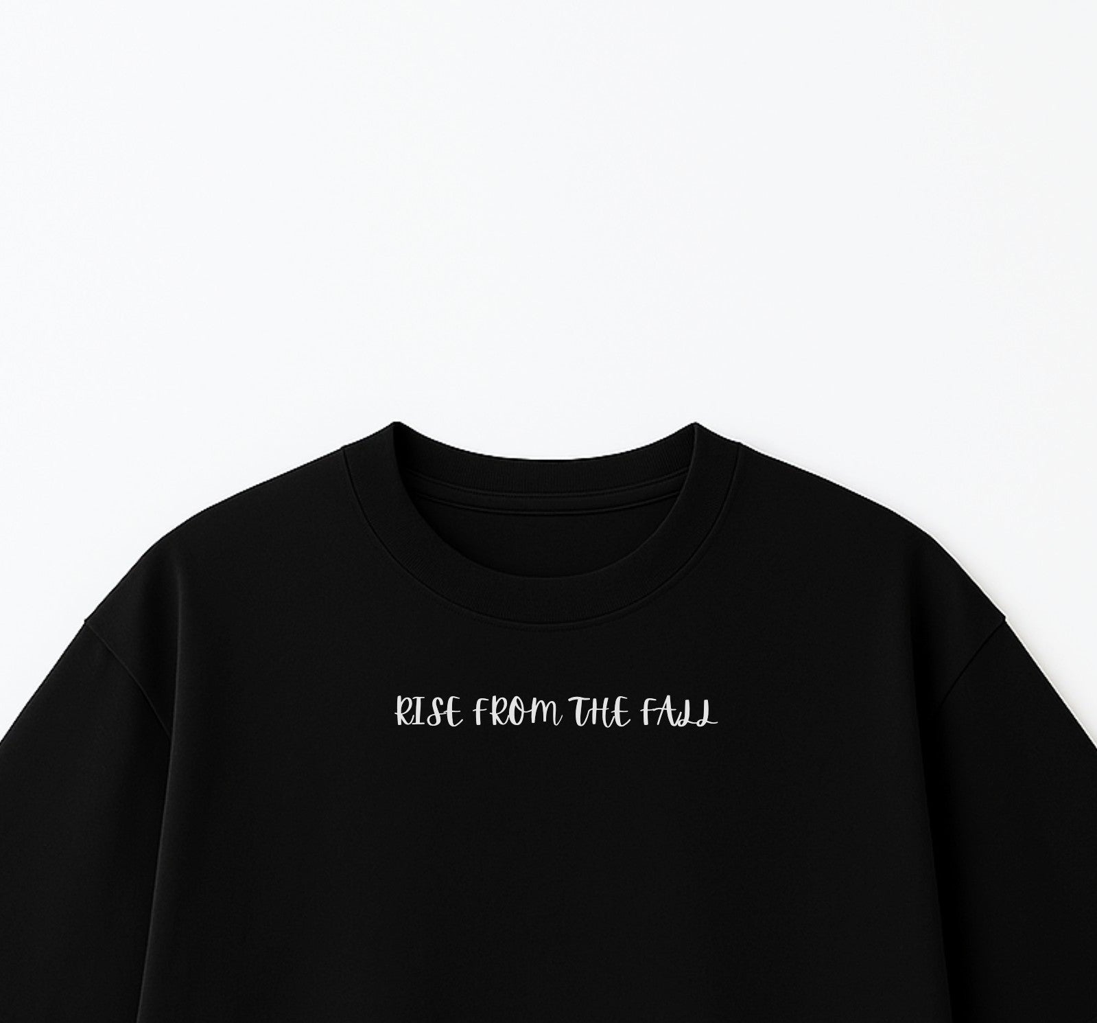 BLACK OVERSIZED DROP SHOULDER TEE 280GSM