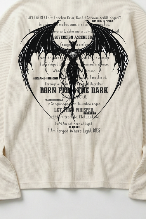 BORN FROM THE DARK WAFFLE TEE