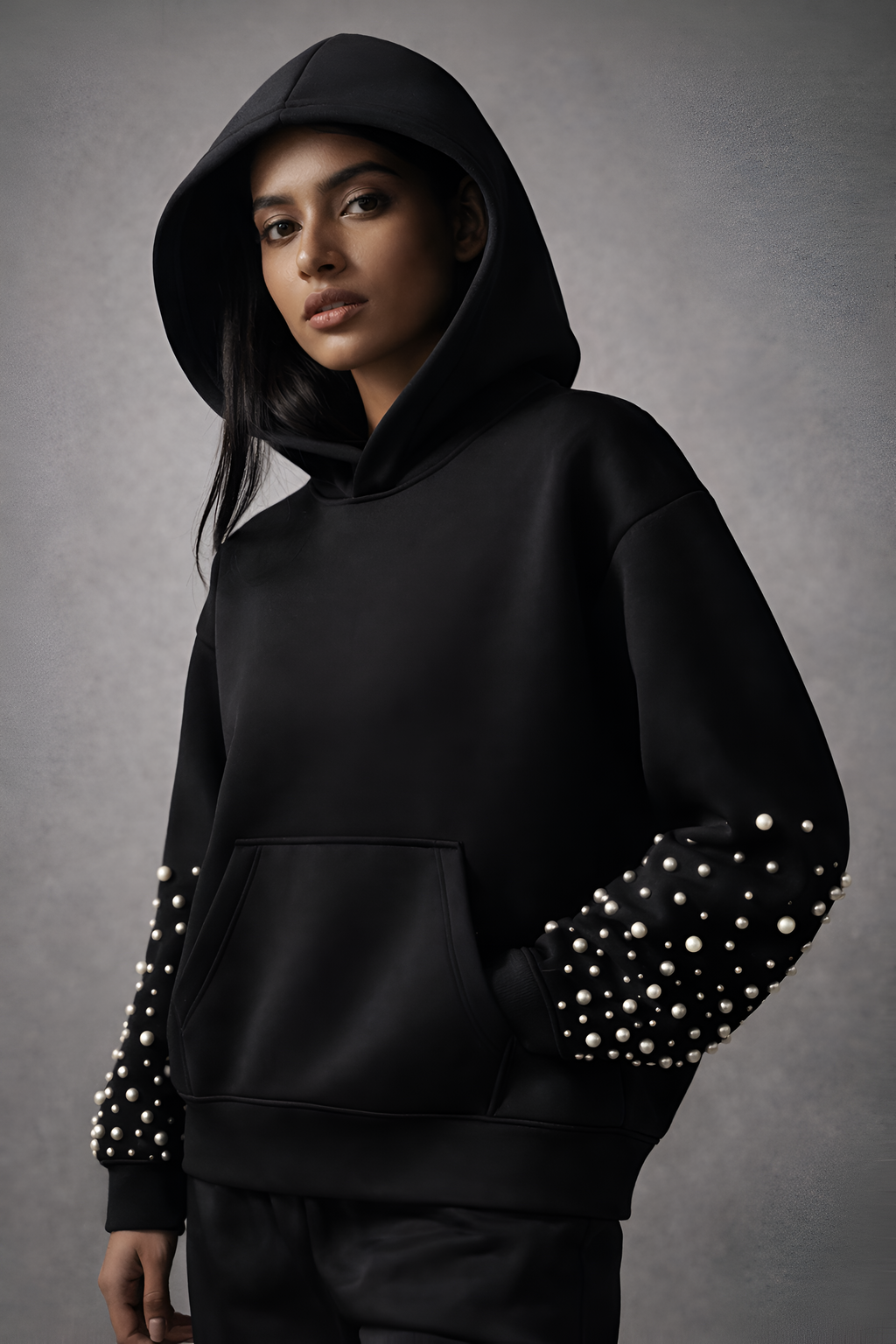 Black Relaxed Fit Hoodie