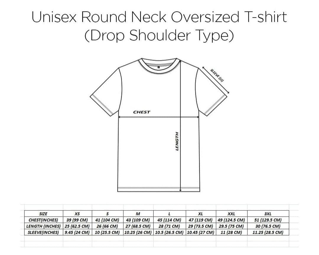 BLACK OVERSIZED DROP SHOULDER TEE 280GSM