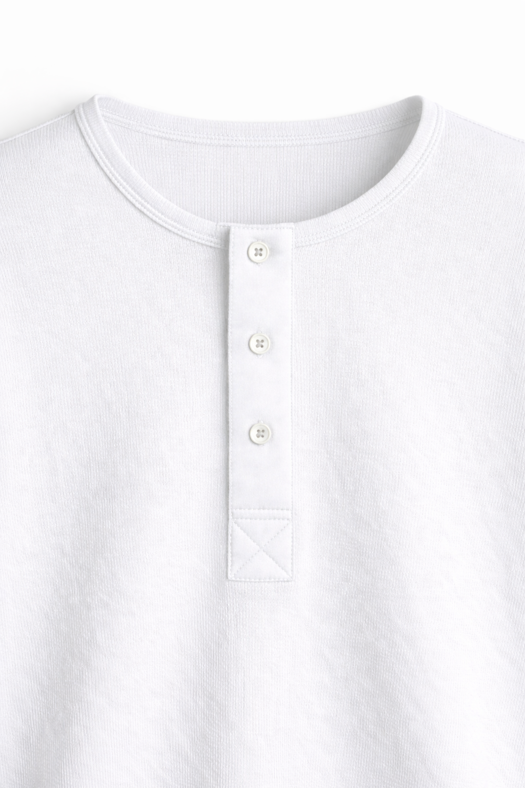 Classic Full Sleeve Henley White