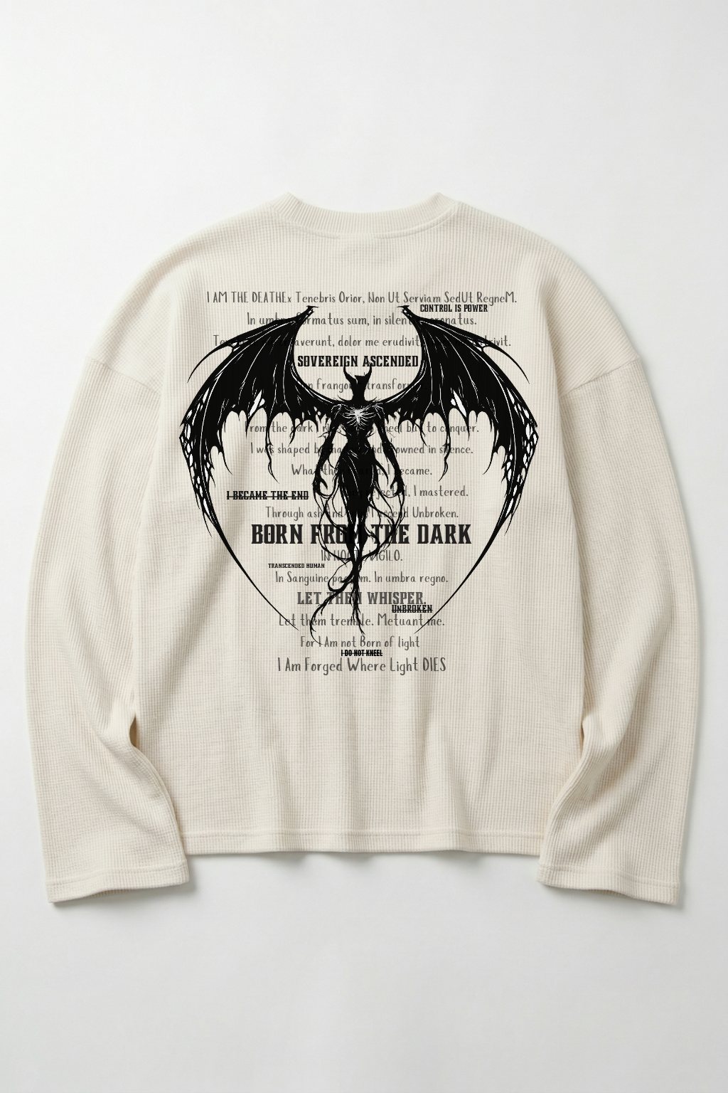 BORN FROM THE DARK WAFFLE TEE