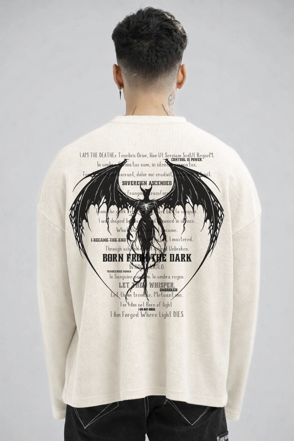 BORN FROM THE DARK WAFFLE TEE